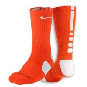 Men's Nike Elite Crew Socks | L | Orange/White